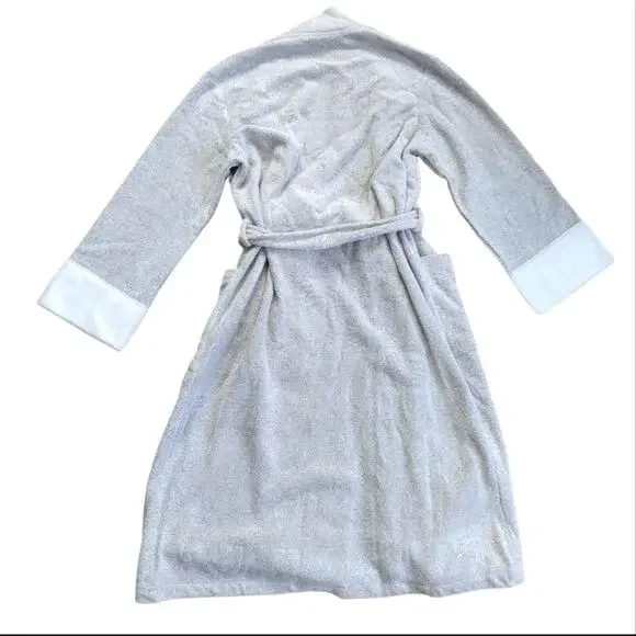 Natori Gray and White Robe